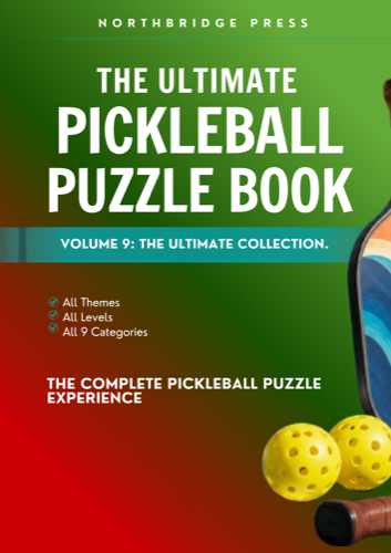Ultimate Pickleball Puzzle Book Vol. 9 cover
